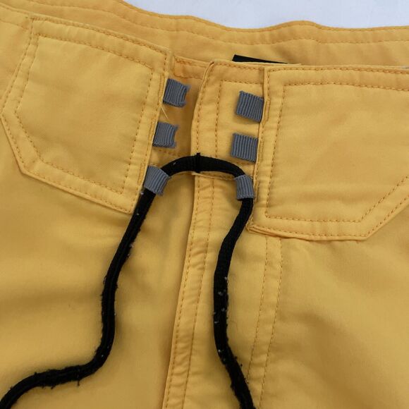 Fox Racing Swim Trunks Mens 34 Yellow Board Shorts‎ Hybrid Cargo Retro Skater - Picture 3 of 11